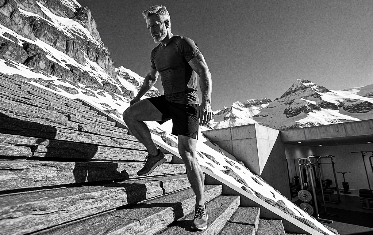 Endurance et perspective dans les hauteurs suisses